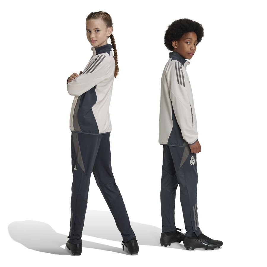 Real Madrid Bas de Survêtement Tiro 24 EU - Gris/Putty Mauve/Gris Enfant