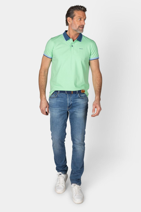 NZA groene heren polo