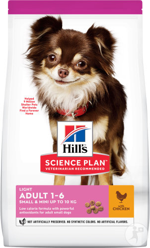 Hill's Science Plan Aliment Pour Chien Adulte Light Small & Mini Au Poulet 6kg