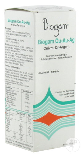 Biogam Cu-Au-Ag Flacon 60ml