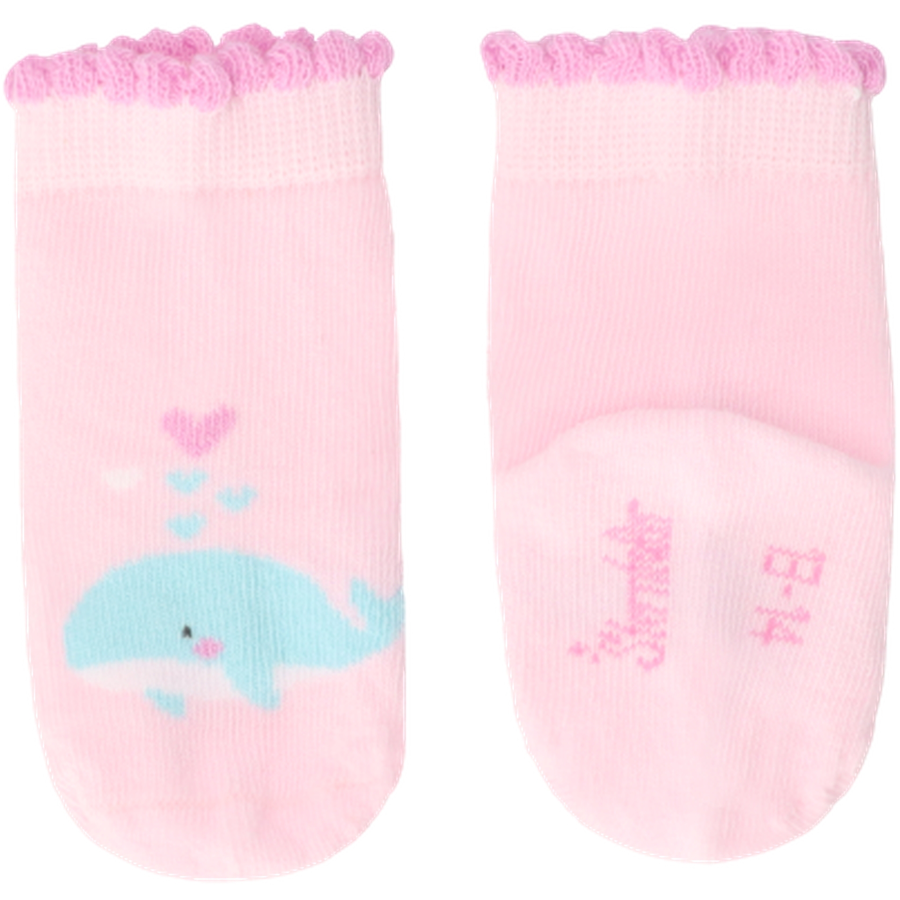 Sterntaler Baby-Socken 3er-Pack Wal rosa