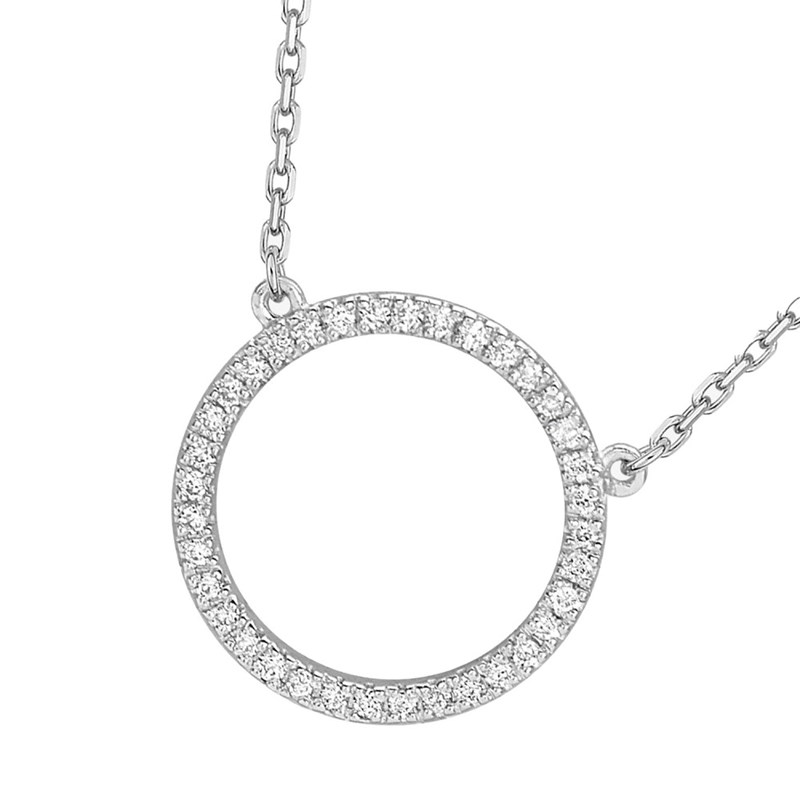 Collier Femme - Or 18 Carats - Diamant 0,09 Carats - Longueur : 42 cm