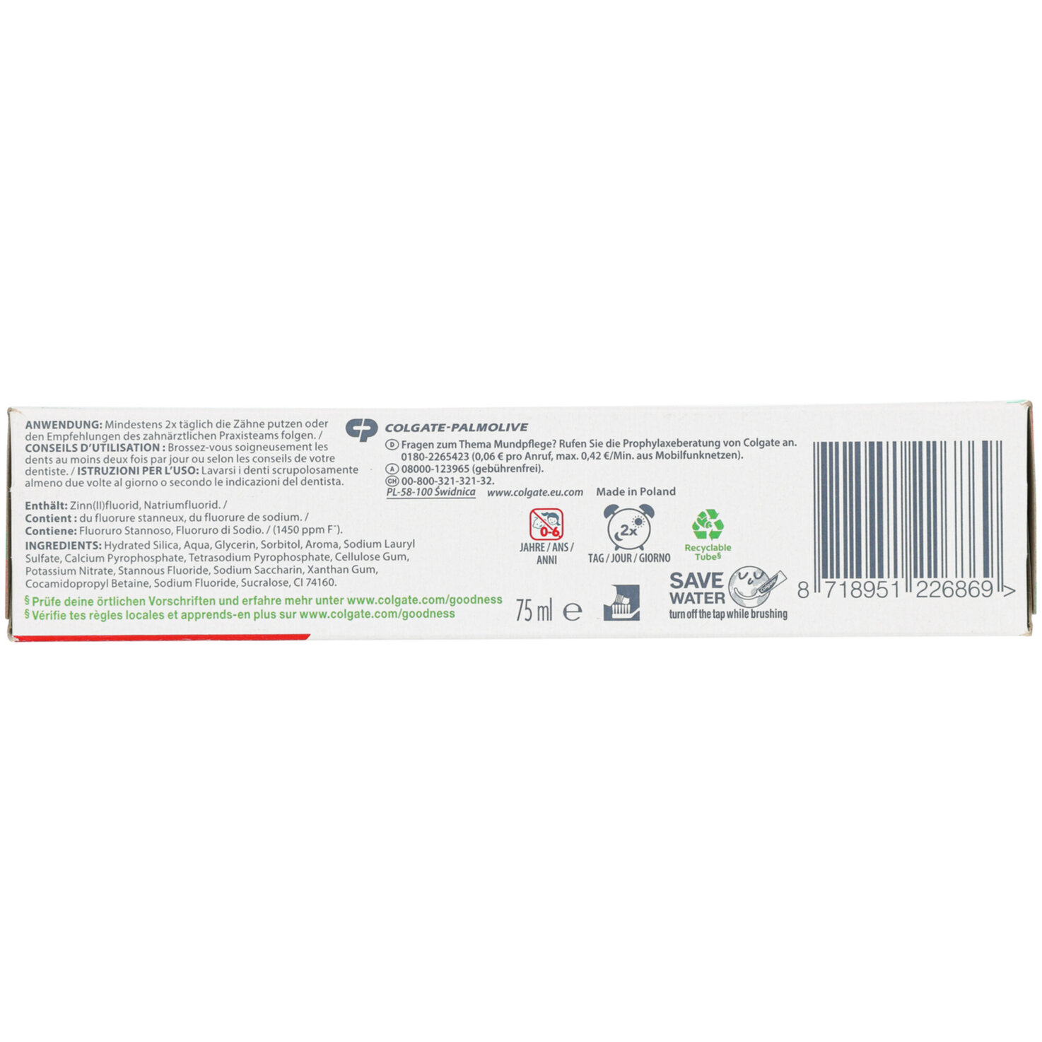 Colgate Total Plus Interdentalreinigung Zahnpasta