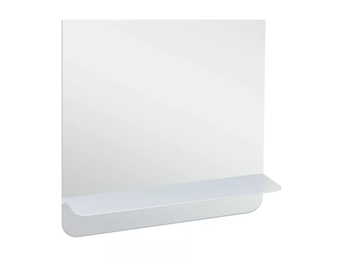 Miroir pour lave main WC avec tablette blanche 40 x 70 cm SIMONA