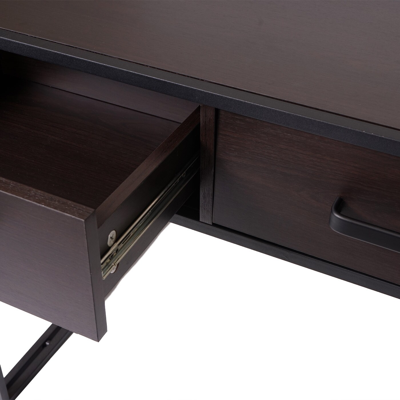 Schreibtisch MCW-H91, Bürotisch Computertisch, Industrial 76x120x70cm ~ dunkelbraun
