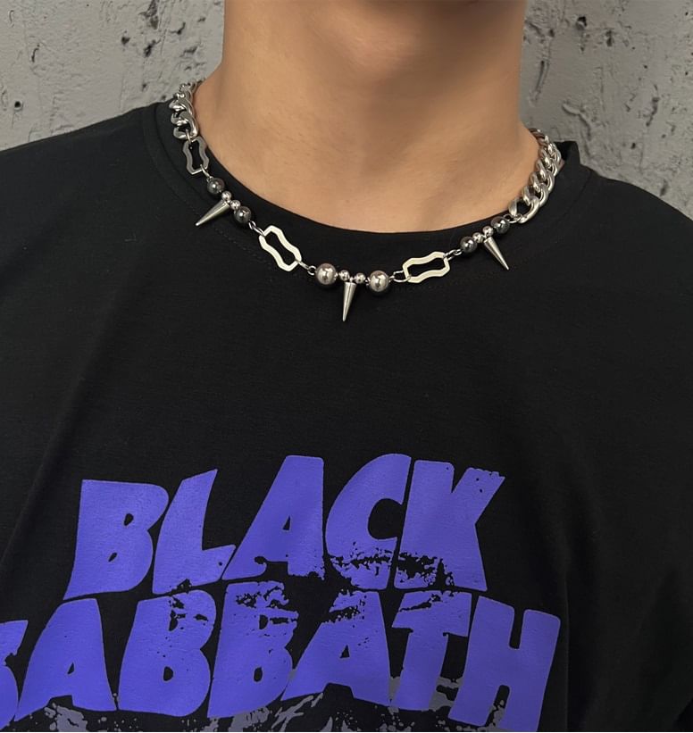 Lilafey - Stud roestvrijstalen choker