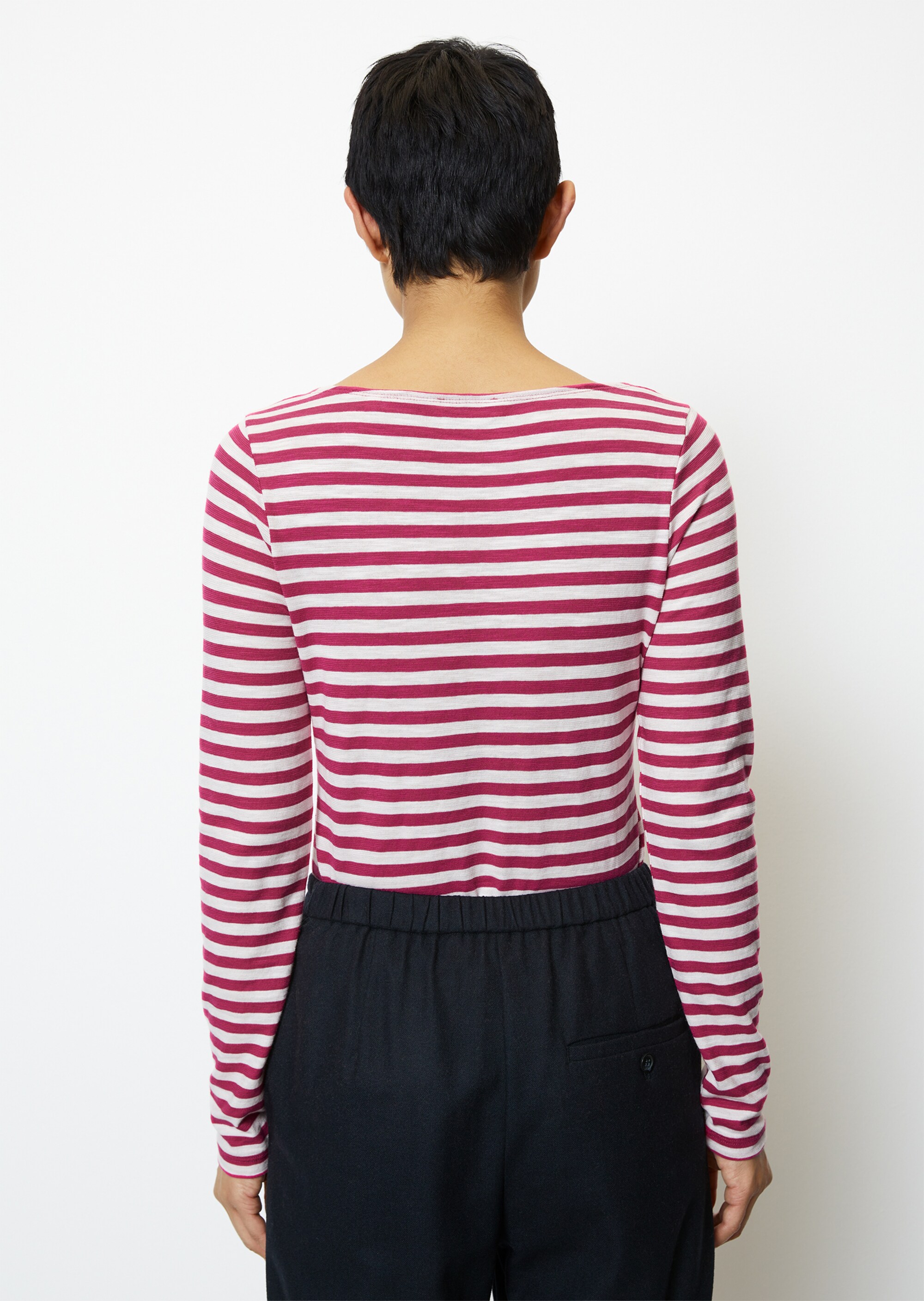 Longsleeve regularaus Slub-Jersey
