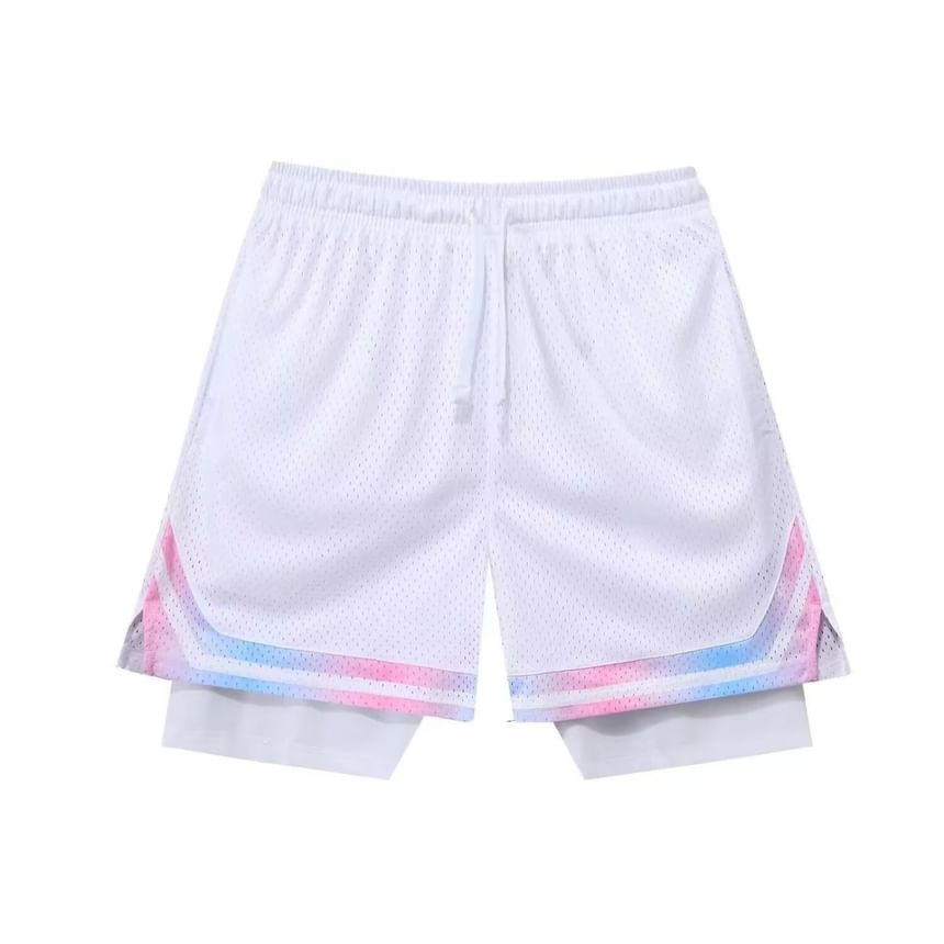 Lingaris - Mock tweedelige joggingbroek met trekkoordtaille