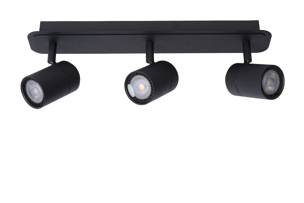 Lucide Lennert plafondlamp 3 spots 5W zwart