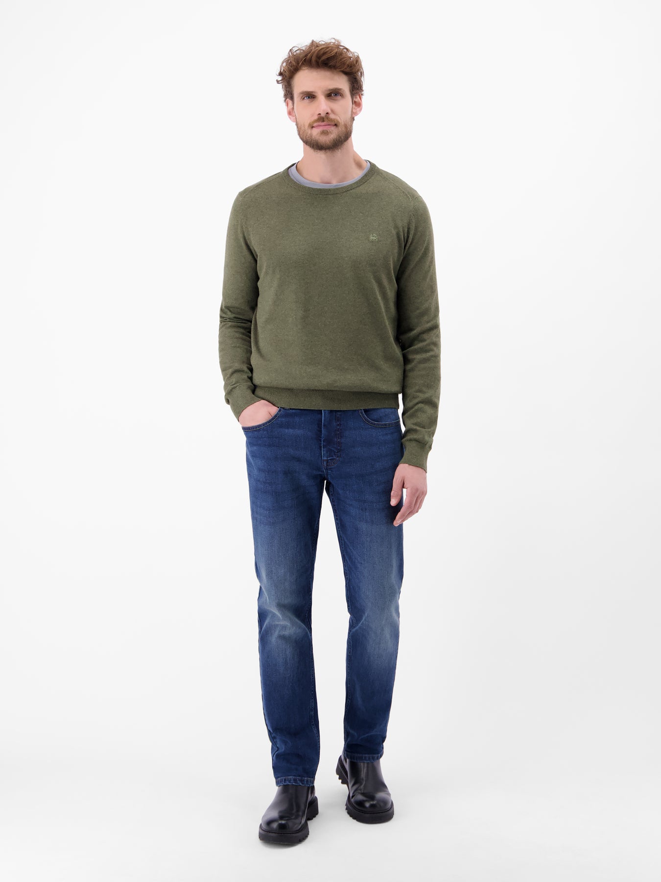 Herren Basic Strickpullover