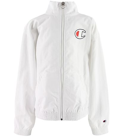 Champion Fashion Cardigan - Weiß m. Logo