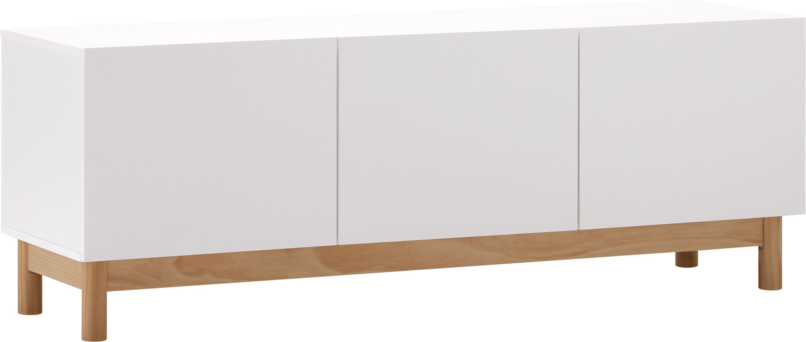 MARLIN Lowboard - Weiss / B: 140.0 cm x T: 41.5 cm x H: 50.0 cm