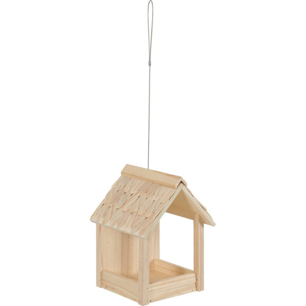 Mangeoire cup grizzli 3 en 1 , toit en bois, pour oiseaux