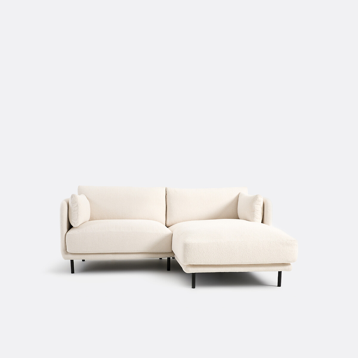 LA REDOUTE INTERIEURS<br>Sofá retangular compacto, tecido atoalhado fino, Victor