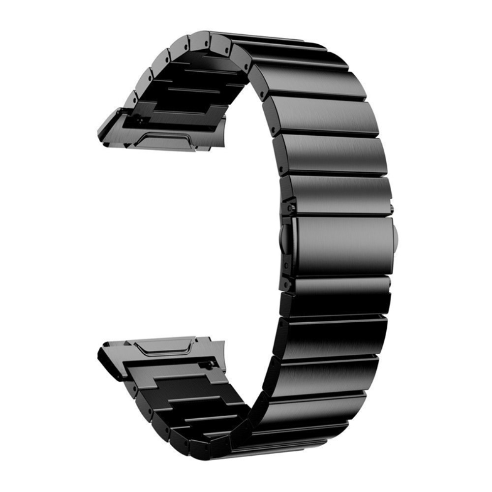 Fitbit Ionic Edelstahl Armband Butterfly Verschluss - Schwarz