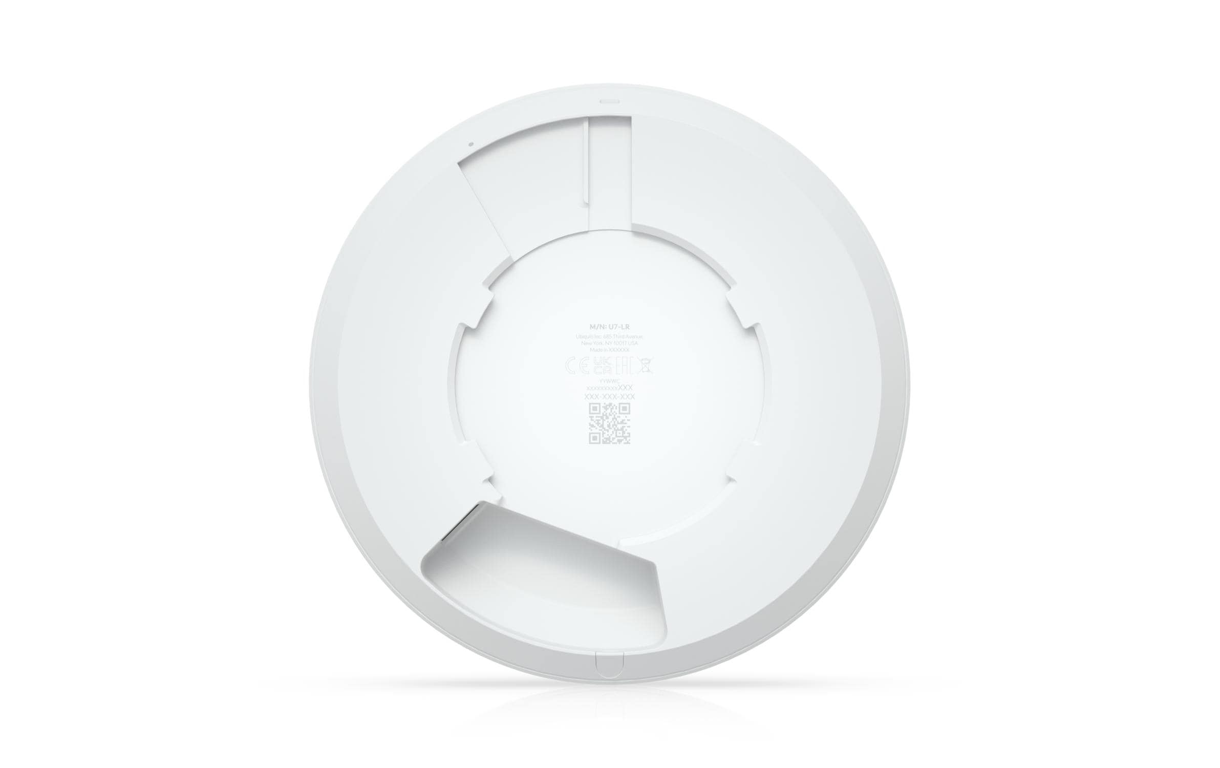Access Point UniFi U7-LR<br>Kompakter, deckenmontierter WiFi 7 AP mit 5 räumlichen Streams und erweiterter Signalreichweite (ohne PoE+Injector)