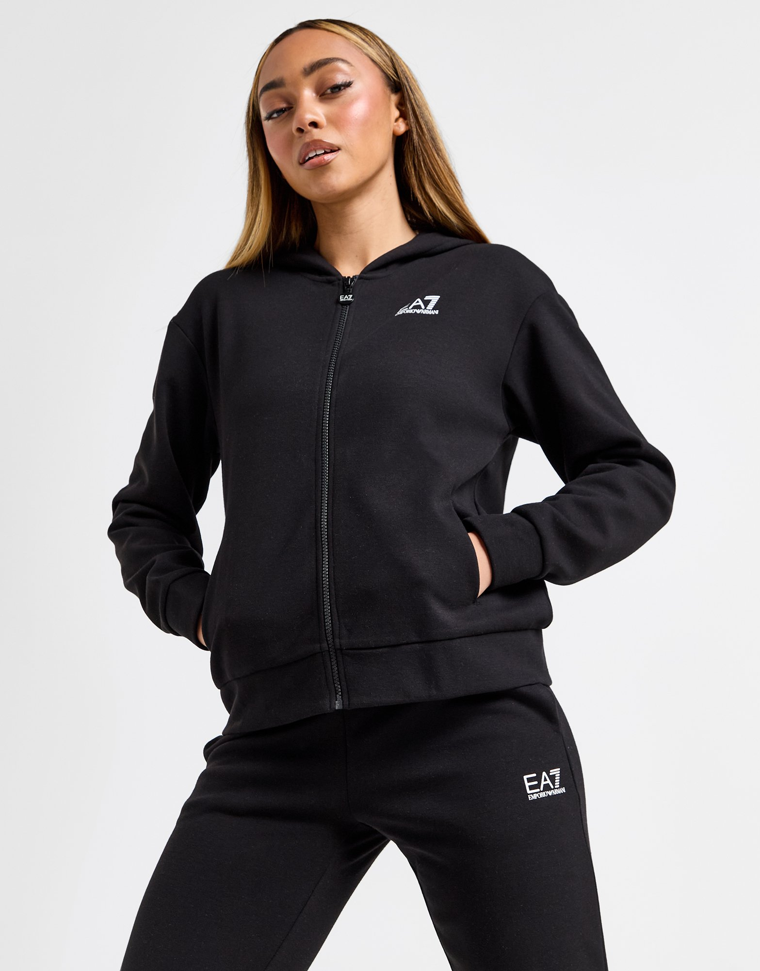 Emporio Armani EA7 Ensemble de survêtement Zippé Essential Femme