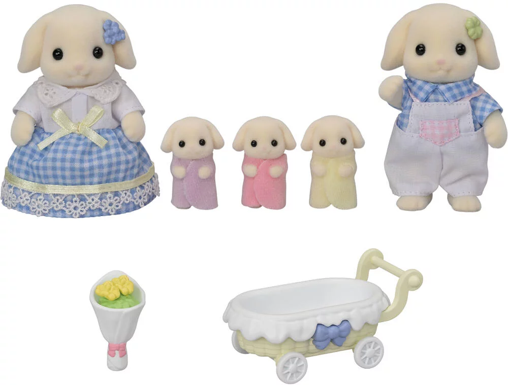 LA FAMILLE LAPIN BELIER - SYLVANIAN FAMILLES