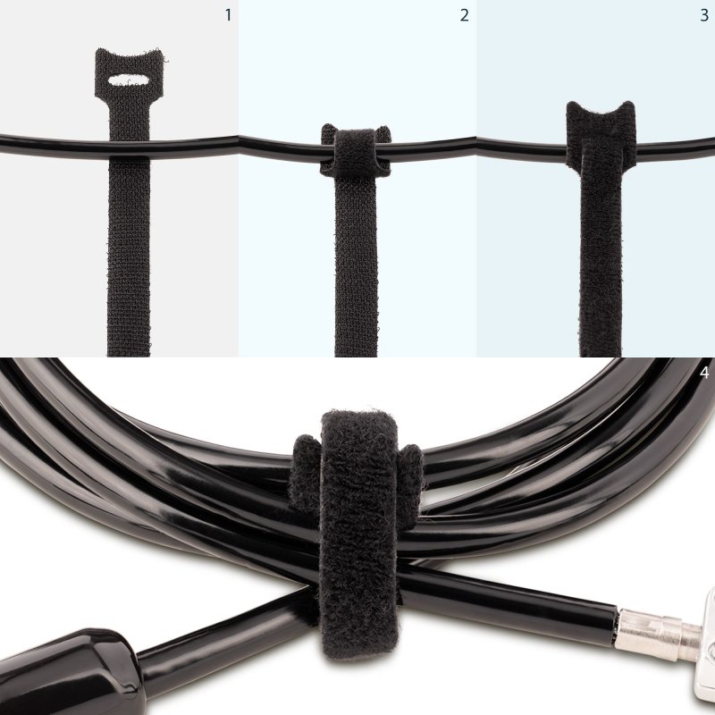 StarTech.com Attache câbles auto-agrippant - Lot de 50