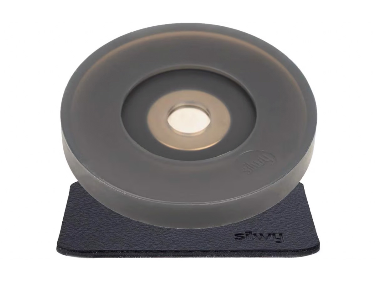 Silwy steelglas magnetische condoom met pad - Black