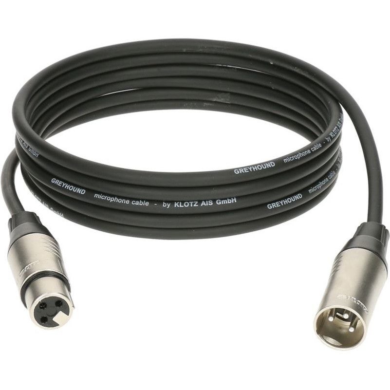 Klotz GRG1FM10.0 Greyhound XLR microfoonkabel met metalen connectoren 10m