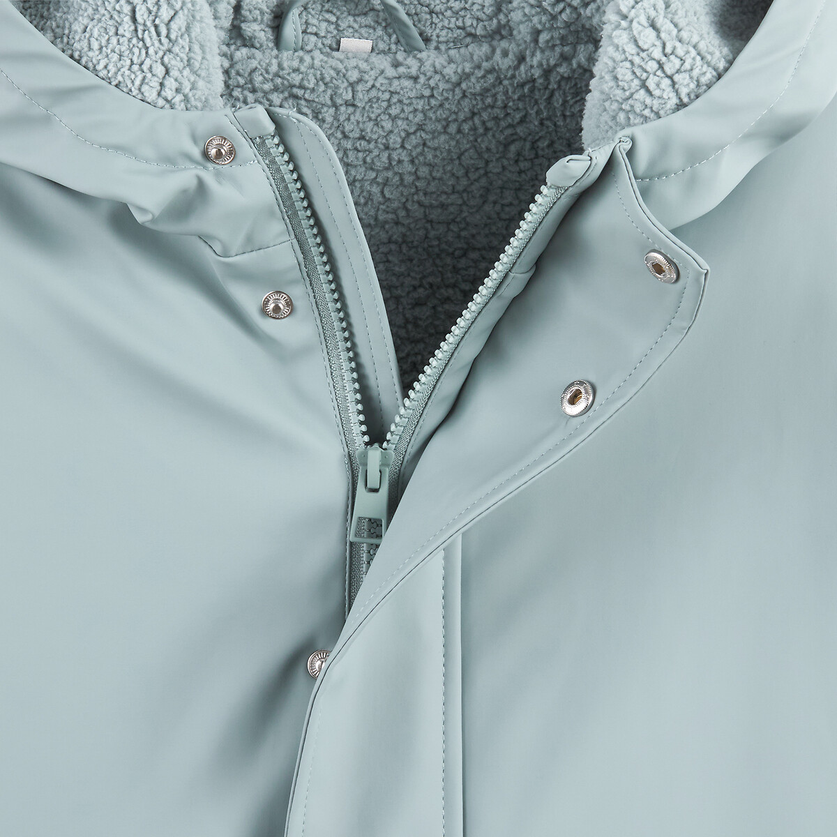 COLEÇÕES LA REDOUTE<br>Corta-vento com forro de sherpa e capuz