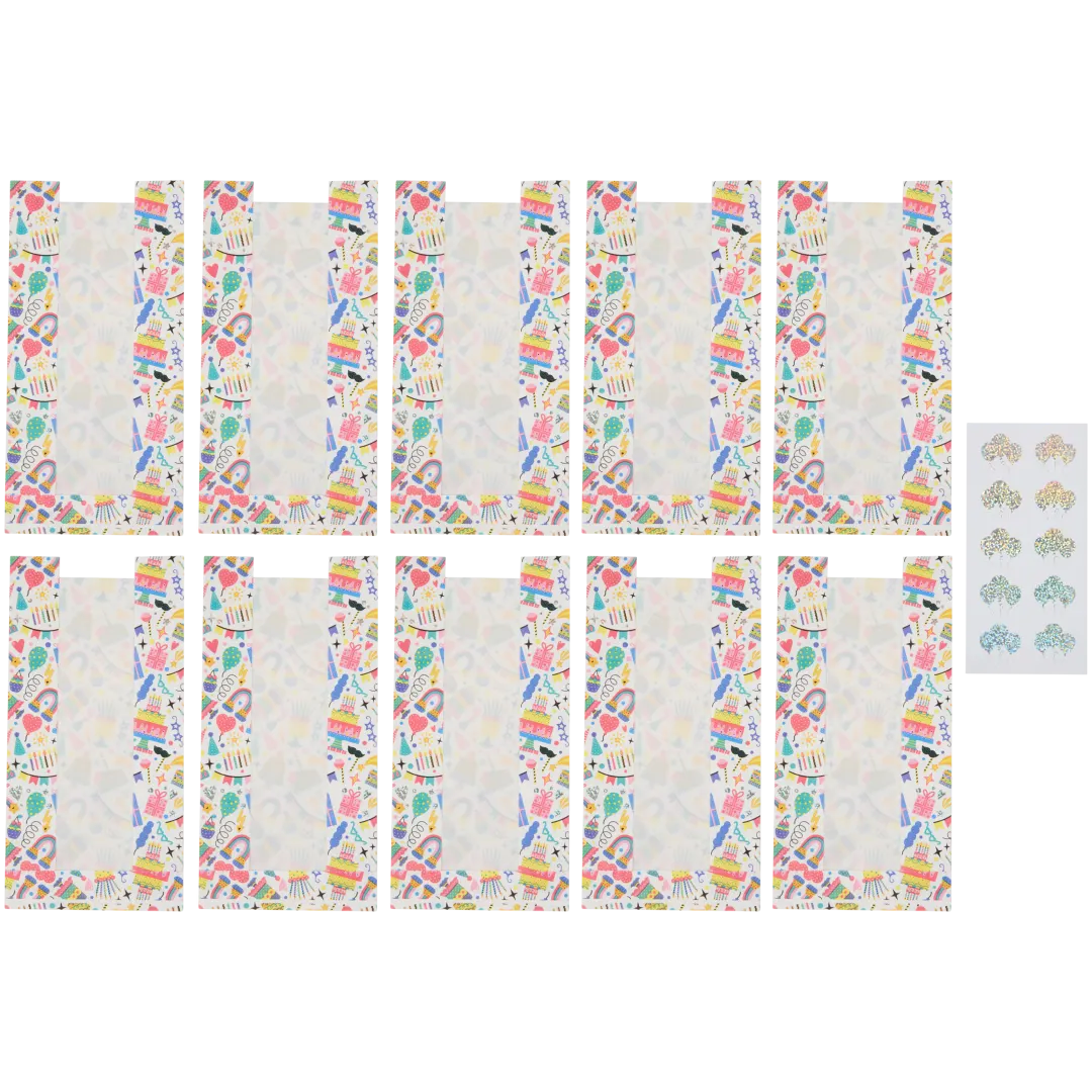 Sachets gourmands avec étiquettes Cool2Party