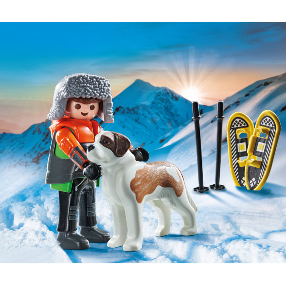 PLAYMOBIL My Life wandelaar met Sint Bernard 71741