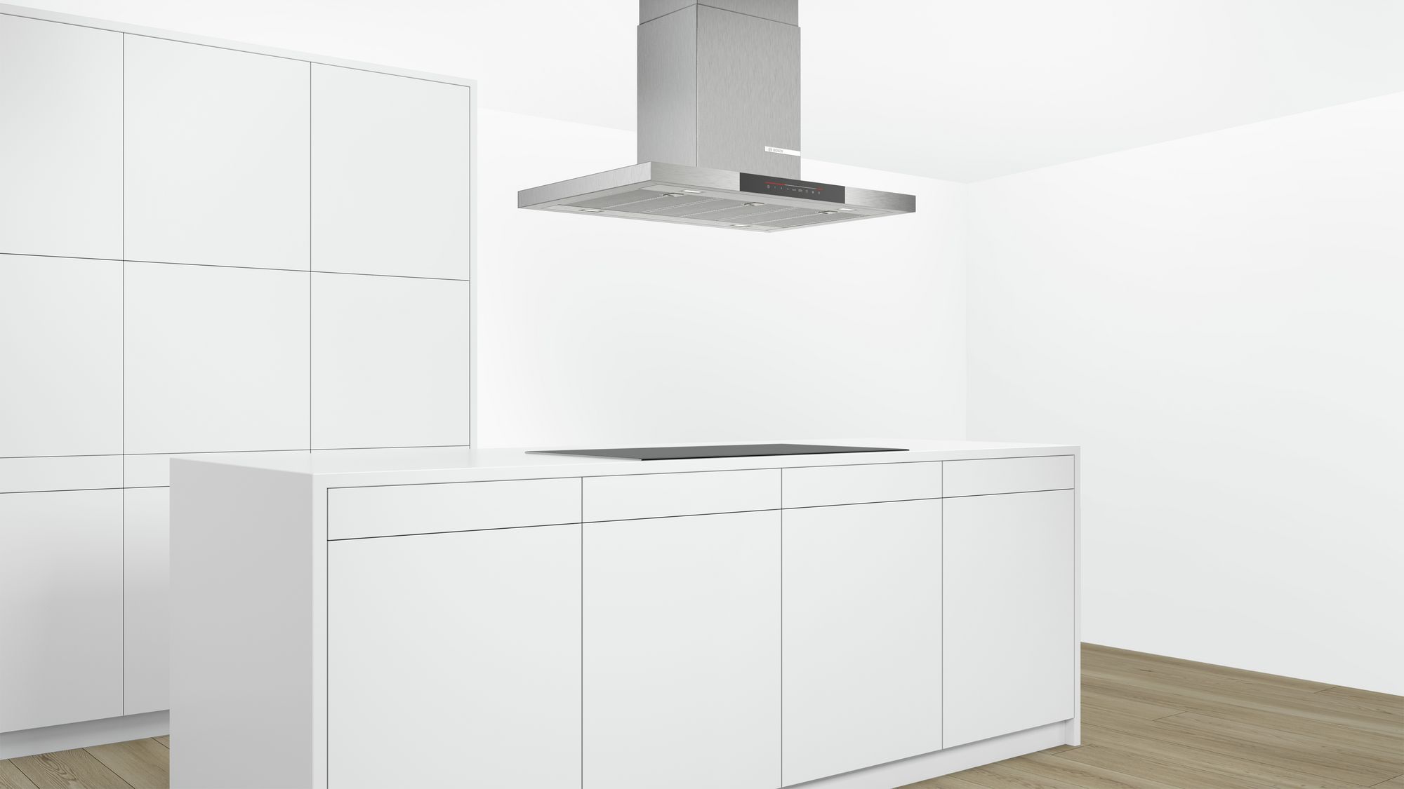 Coifa decorativa de ilha Série 6, 90 cm, aço inoxidável, DIB97JP50