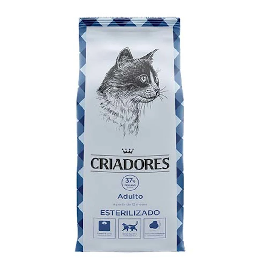 Ração para Gatos Adultos com Peixe Esterilizado da Breeders