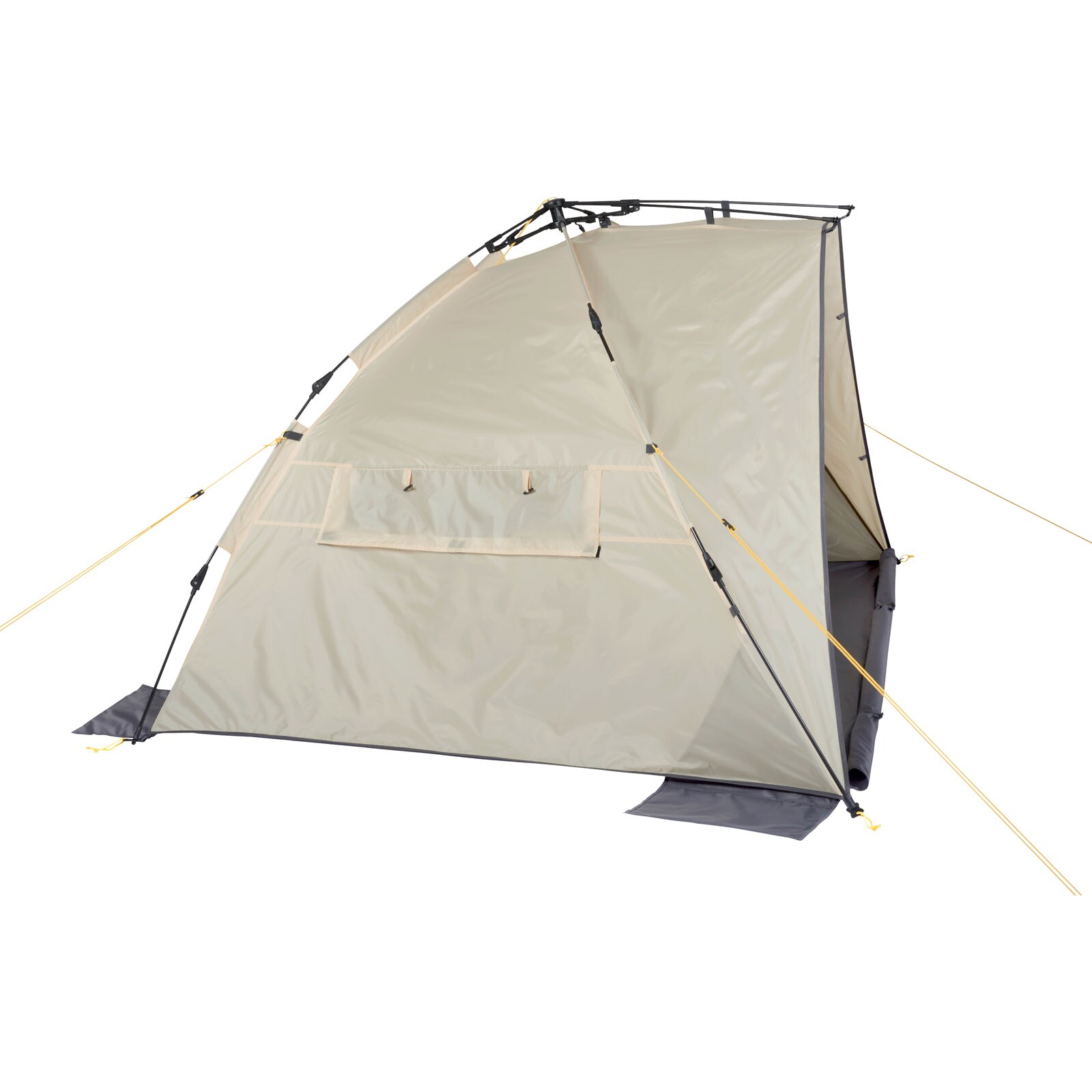 UQUIP Automatik Strandmuschel Speedy XL Strandzelt Reise Wind Sonnen Schutz UV50 Farbe: Petrol/grey
