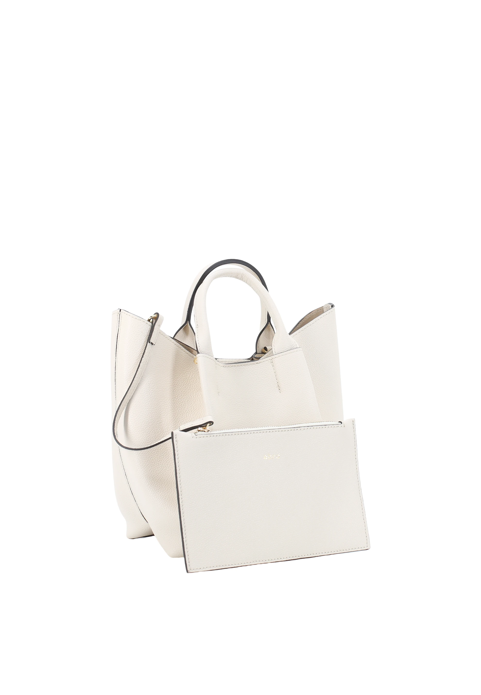 Shopper ESSENTIAL small Leather Agave Standard