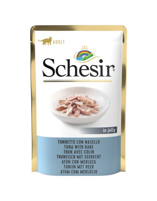 Schesir Cat Maaltijdzakjes Adult In Gelei 85 g - Kattenvoer