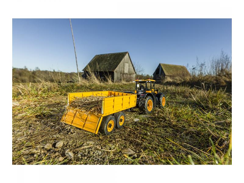 Carson Traktor JCB Fastrac mit Anhänger RTR, 1:16 Ferngesteuerter Traktor mit Licht und Sound