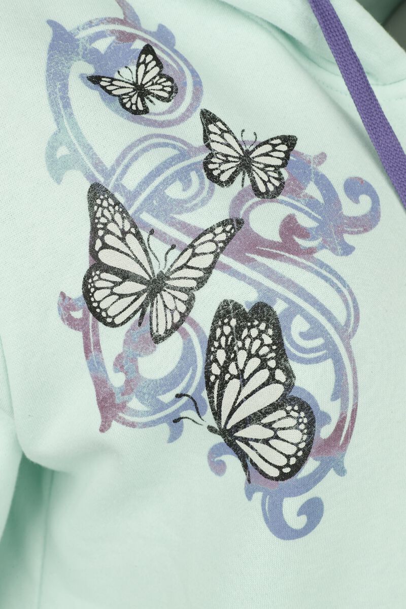 Veste à Capuche - Crânes & Papillons | Full Volume by EMP Sweat-shirt zippé à capuche