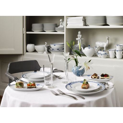 Royal Copenhagen Prinsesse Middagstallerken, Hvid, Ø27 cm