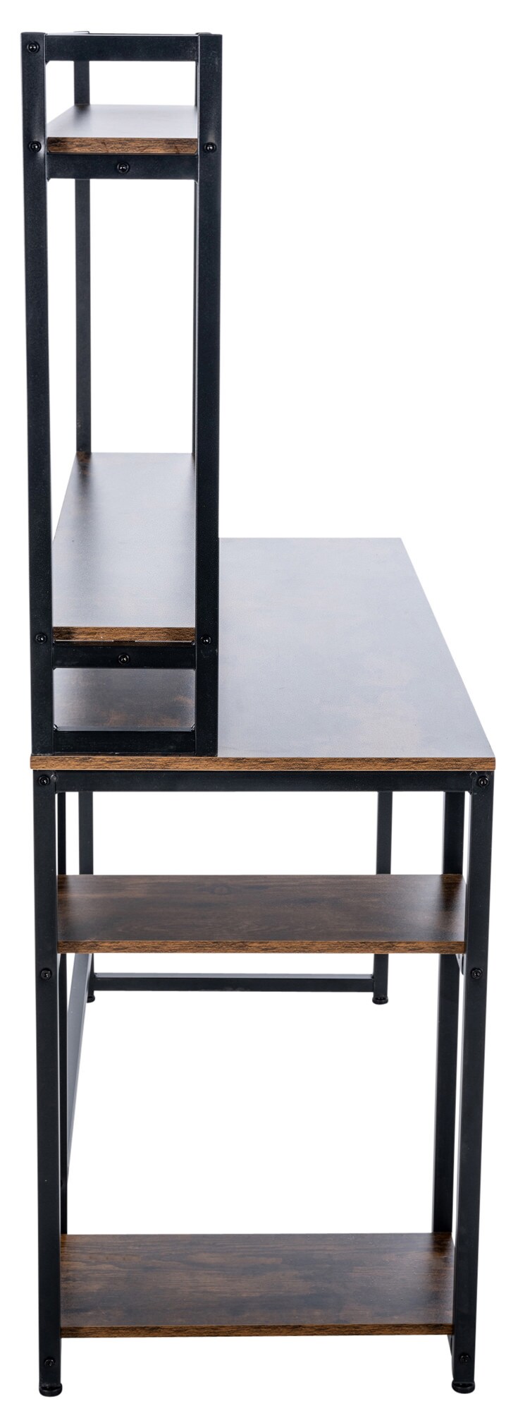 CLP Schreibtisch Billings I Computertisch Mit Regal Und Staufächern I Bürotisch Im Industrial Look