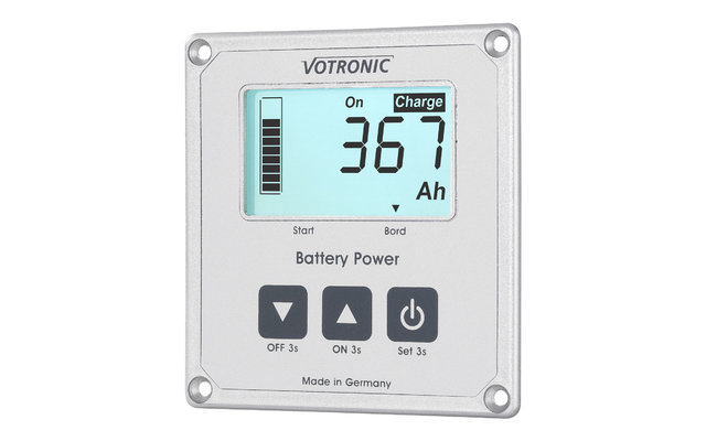 Votronic LCD-Batterie-Computer S mit Smart-Shunt und Masseband