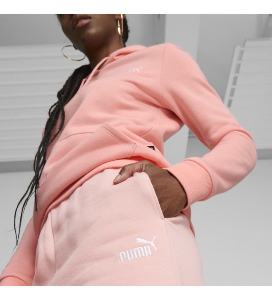 Calça rosa bordada Puma Essentials+