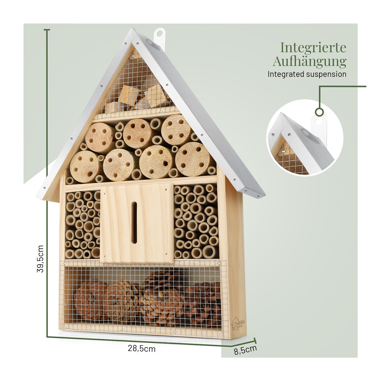 WILDLIFE HOME Großes Insektenhotel | 2er Set