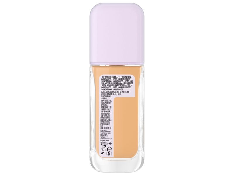 Maybelline Super Stay Lumi Matte Foundation 128 Nude Langanhaltendes Make-up mit bis zu 30 Stunden Halt