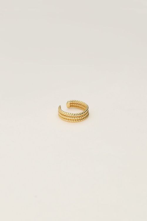 Ear cuff drie ringetjes