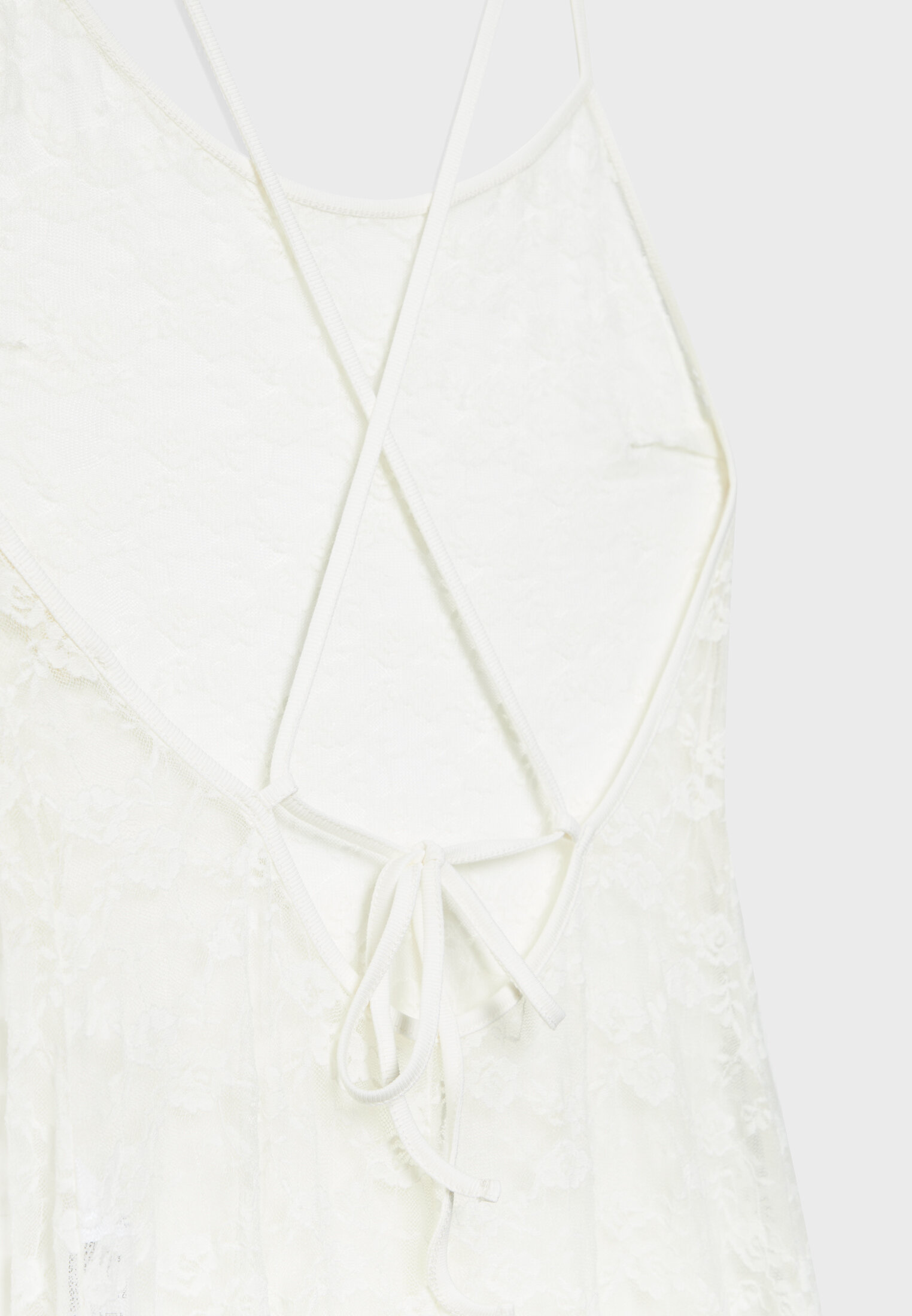 Vestido longo de renda