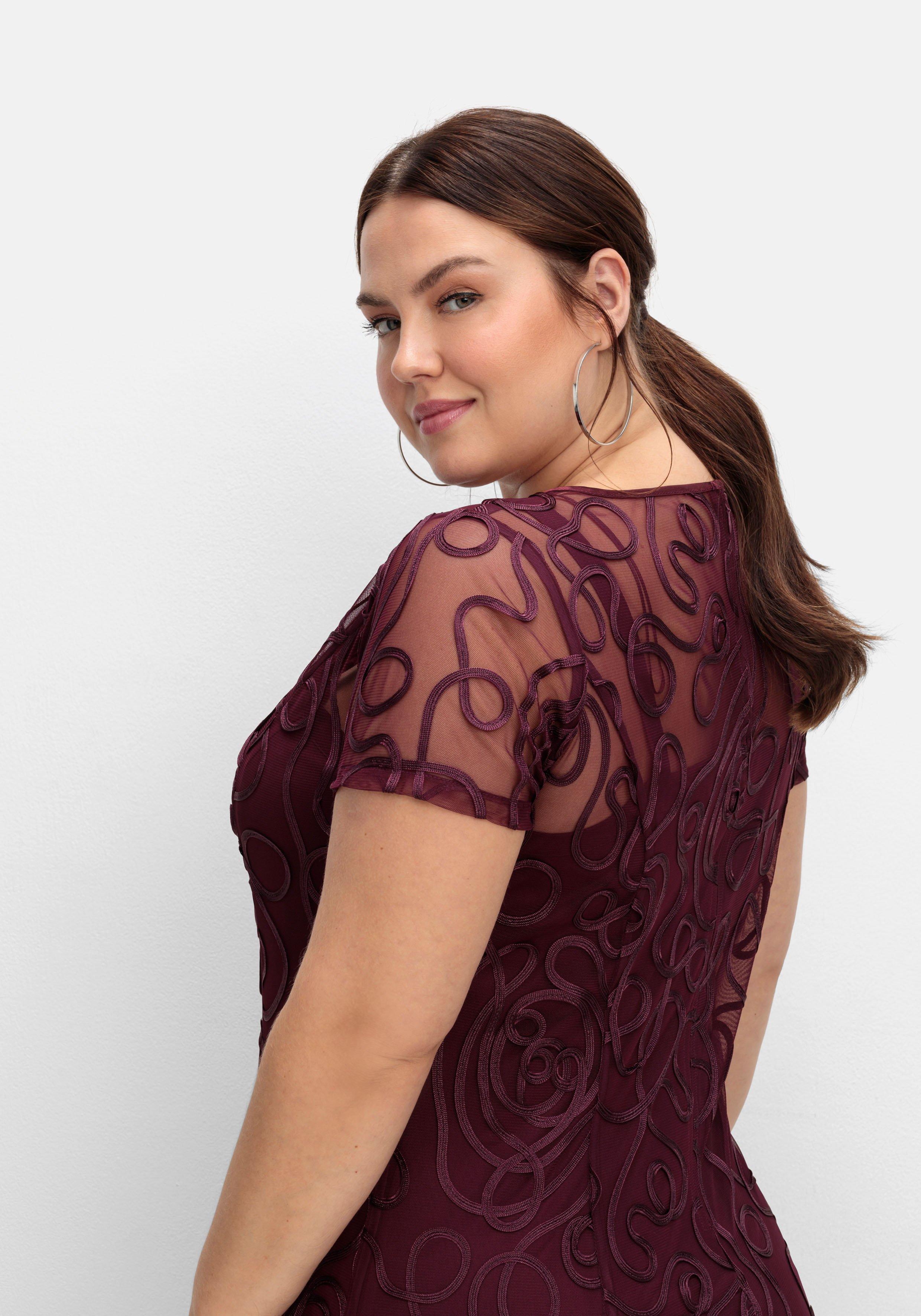 Cocktailkleid mit Zierborten