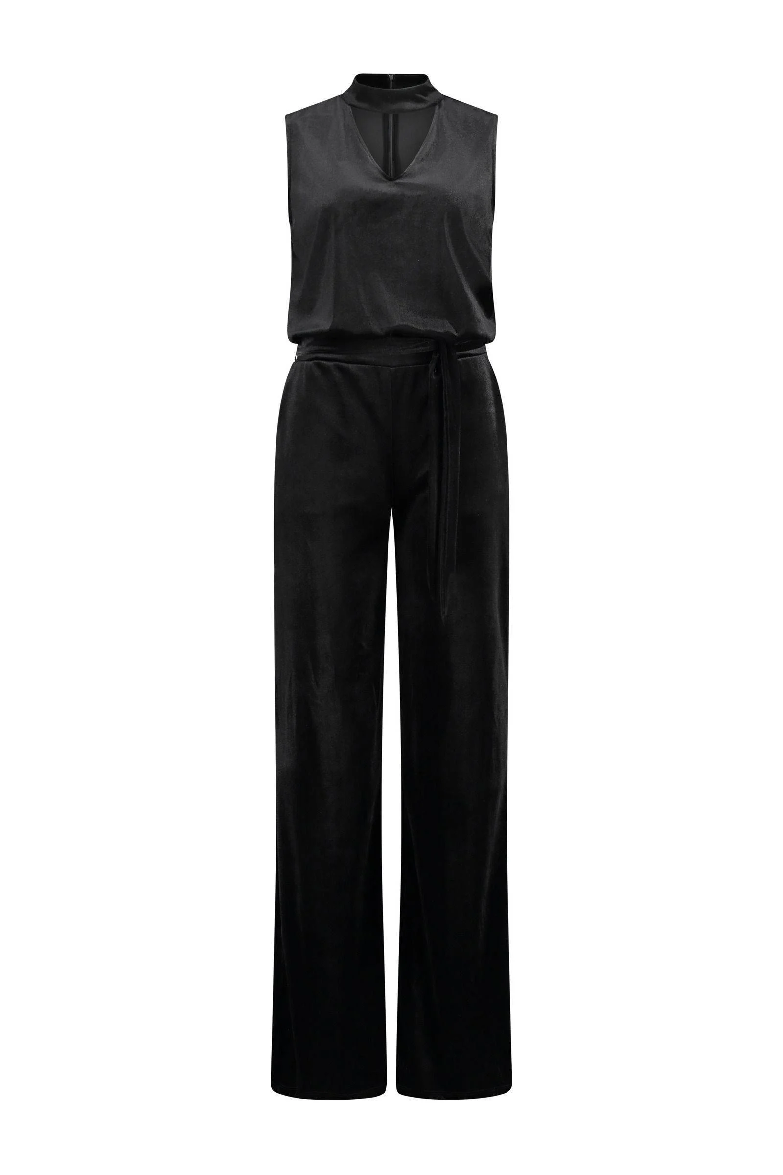 Expresso jumpsuit fluweel zwart