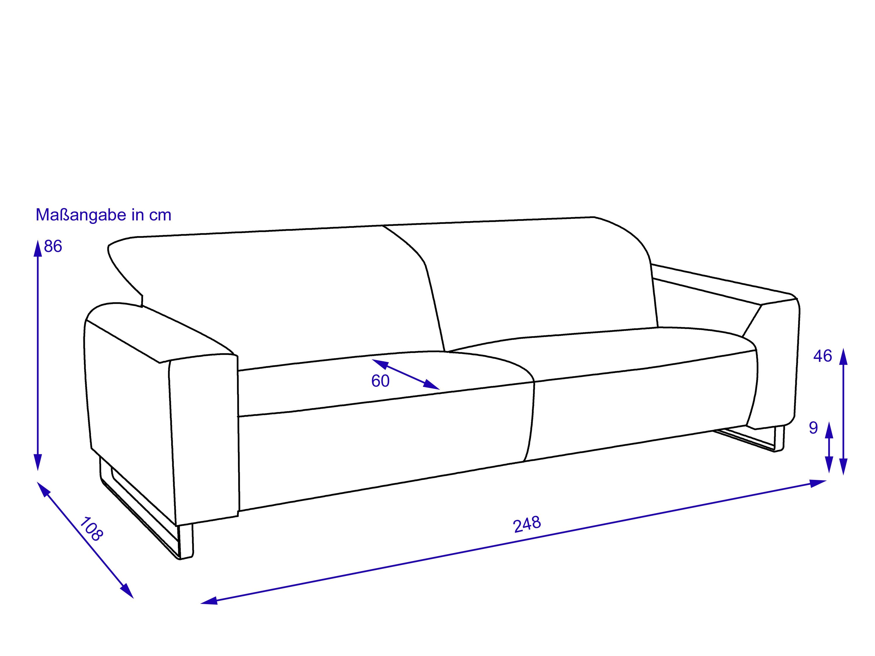 Sofa 3 Sitzer maxi CALANO