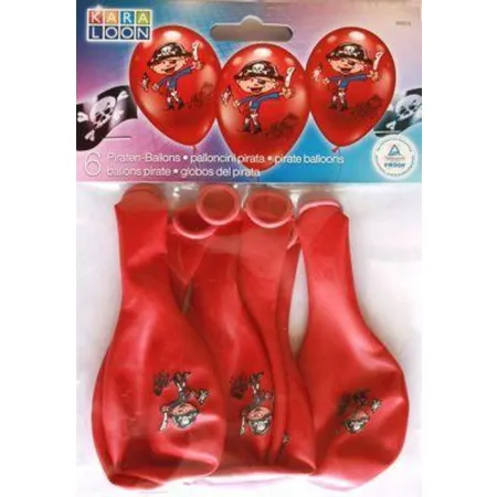 Karaloon XL-Piratenballons, 6 Stück
