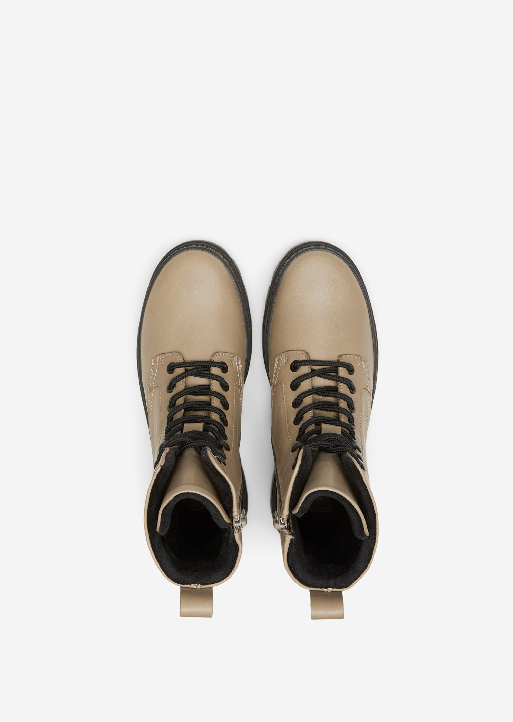 Schnürstiefel und flauschigem Mikrofaser-Futter