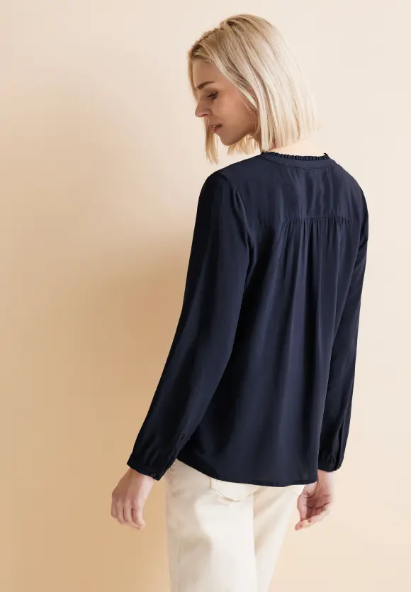 Viskose Bluse - deep blue