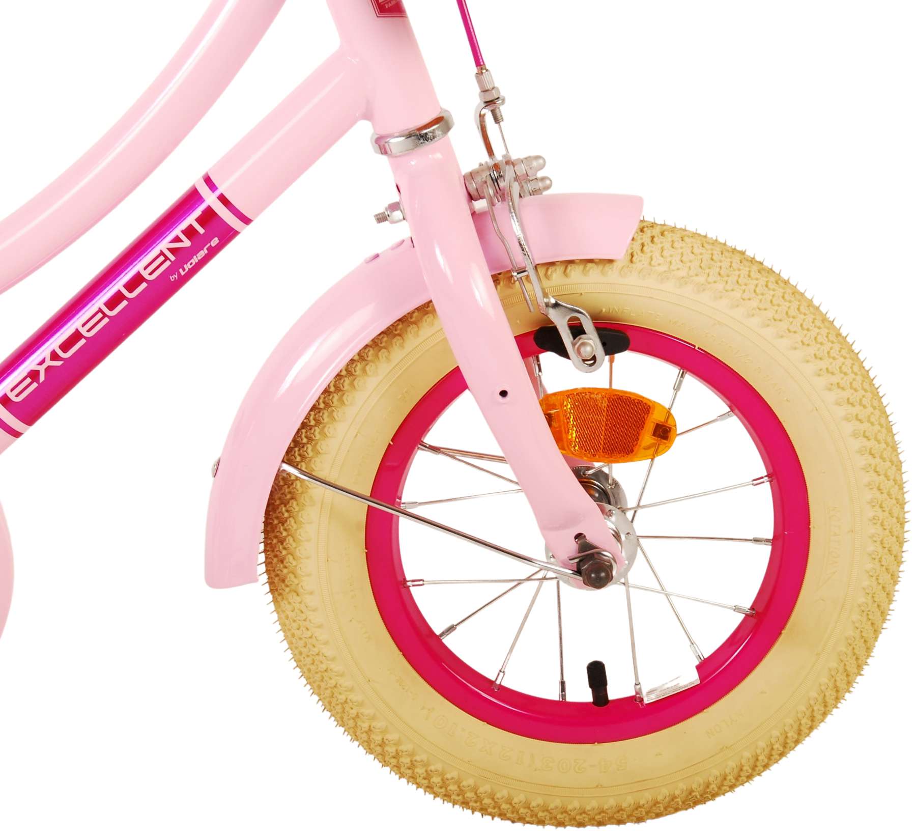 Kinderfahrrad Excellent für Mädchen 12 Zoll Kinderrad in Rosa